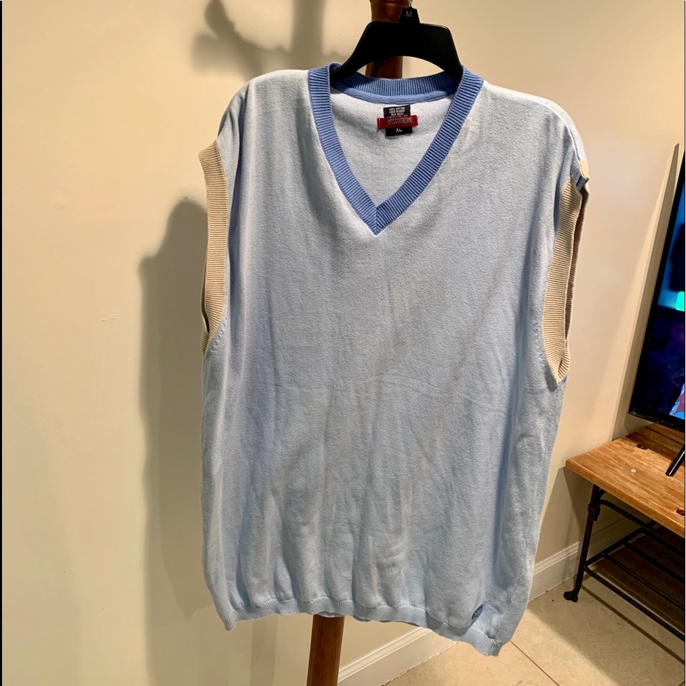 Mecca Great Condition Light Blue/ Beige Vest